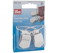 Prym Entretoise Clips, Acier inoxydable, Argent, Un Taille, Set de 2 Pièces