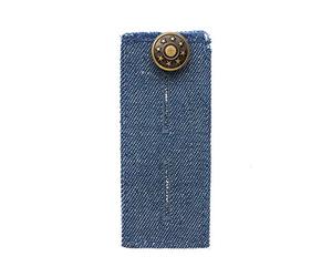 Prym Bunderweiterung Knopf 80 x 35 mm Estensione, Cotone, Blu Jeans