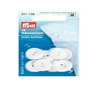 Prym - Prym Linen Plastic White (17 mm) Boutons - 1 unité