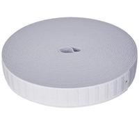 Prym Ceinture élastique Gros Grain, 25mm, Blanc, 10m, 68% Polyester, 32% Ed, White, 25 mm