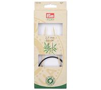 Prym Aiguilles à tricoter circulaires fixes 80 cm en bambou Naturelle Taille unique N° 2,5 à 10