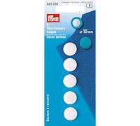 Prym 323235 Boutons à recouvrir, 15mm, blanc
