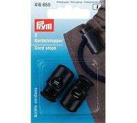 Prym Arrêt de cordon Metallo multi noir 2 pièces