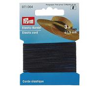 Prym Corde élastique, Noir, 1,5 mm