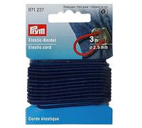 Prym Cordoncino elastico, blu marino, 60% ED 40% PES, Ø 2,5 mm | 3 m
