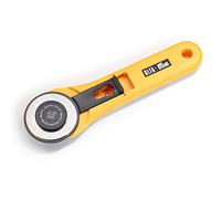 Prym Couteau Rotatif Maxi pour patcchwork. Lame 45 mm Jaune, Cutter Rotatif