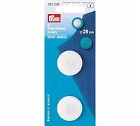 Prym Cover Buttons, White, 29 mm