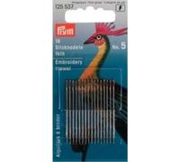 Prym Fine Crewel Embroidery Needle 16 Pieces Size 5 with Large Gold Eye