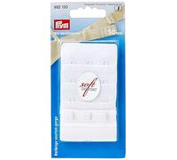 Prym - Crochets D'extension De Soutien-Gorge Blanc (3x3, 50mm) - 1 Unité