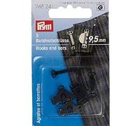 Prym Crochets Et Barres pour Pantalon Et Jupe 3 Pièces, Taille 9,5 mm, Noir