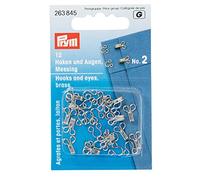 Prym Crochets et œillets Laiton 2 Argent col