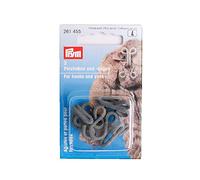 Prym Crochets Et Yeux en Fourrure 3 Pièces, Gris
