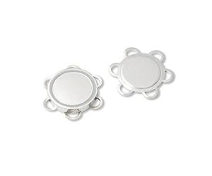 Prym Cucire Pulsante Magnetico, Metallo, Argento, 9.3 x 5.7 x 0.7 cm