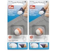 Prym Dé à Coudre Ergonomique, Petit, Multicolore (Lot de 2)