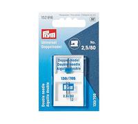 Prym Double Sew Mach ndl 130/705 Universal 80/2.5