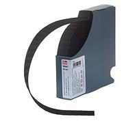 Prym Ceinture élastique gros grain, 25mm, noir, 10m, 68% polyester, 32% ED, 25 mm