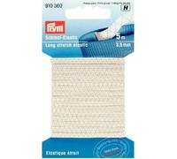 Prym 910360 Élastique étroit, 3,5mm, Blanc, Polyester, White, 3,5 mm, weiß, 5 m