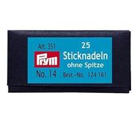 Prym Embroidery Needles, Lega di Acciaio, Silver, No.14, 60 x 1,90 mm, 25 Stück