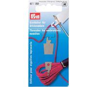 Prym Threader for Embroidery Needles, Metal, White, 14 x 5.7 x 1.7 cm