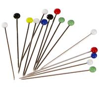Prym Épingles tête de verre, 0,60 x 30mm, multicolore, 100g, acier, 30 x 0,6mm