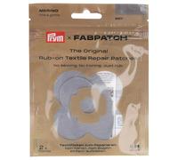 Prym FabPatch 921019 Lot de 2 patchs de réparation autocollants en 100% laine mérinos pour pulls, tricot fin, sous-vêtements et doublures, sans couture ni repassage