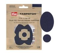 Prym FabPatch 921020 Lot de 2 patchs de réparation autocollants en 100% laine mérinos pour pulls, tricots fins, sous-vêtements et doublures, sans couture ni repassage