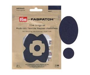 Prym FabPatch 921020 Lot de 2 patchs de réparation autocollants en 100% laine mérinos pour pulls, tricots fins, sous-vêtements et doublures, sans couture ni repassage