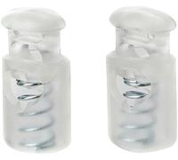 Prym Fermacorda in plastica trasparente a 1 foro/copertura per nodi (2 pezzi), 9,5 x 6 x 2 cm