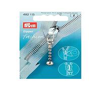 Prym Fermeture Éclair Tendance avec Boule Et Chaîne, Argent