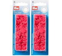 Prym Fermetures à Pression, Plastique, Framboise, 12,4 mm, Set de 30 Pièces PRYM_393133-1 (Lot de 2)