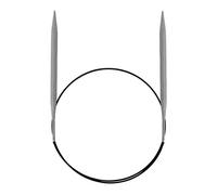Prym Tricoter aluminium-40 cm- 5 mm- Gris Aiguille Circulaire, Aluminium