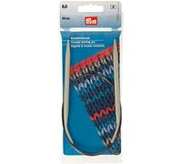 Prym Ferri circolari in alluminio, 60 cm, 6,00 mm, grigio, 6,0 mm
