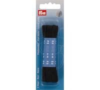 Prym Flat Laces, Black, 75 cm x 8 mm, schwarz, 2 Stück