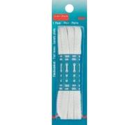 Prym Flat Laces, White, 180 cm x 8 mm, weiß, 2 Stück