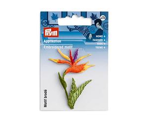 Prym, fuchsia 926690 Motif décoratif Vrille fleurs, rose/vert
