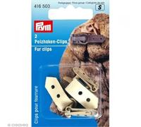 Prym Fur Clips, Métal, Beige, 2 Stück