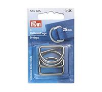 Prym Halbrundringe 25 mm Gunmetal Anneaux Semi-circulaires, Alliage de Zinc, Gris