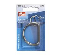 Prym Halbrundringe 40 mm Gunmetal Anneaux Semi-circulaires, Zinc, Gris
