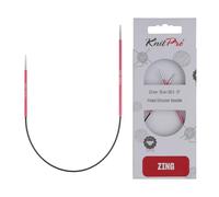 Prym K47050 Aiguilles à Tricoter circulaires, Métal, Rose, 25cm / 2mm