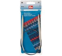 Prym KnitPro-Ferri circolari per lavorare a maglia, in alluminio, 60 cm, 7,00 mm, colore: Grigio, 7,0 mm