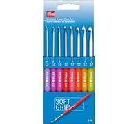 Prym Lot de 8 crochets en aluminium à prise souple, 2-6 mm, multicolore