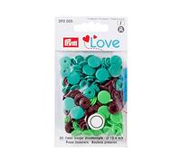 Boutons pression Color Snaps marron/vert Prym Love - Prym 393005