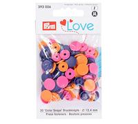 Prym Love KST Bouton pression en polyester Orange/rose/violet 12,4 mm