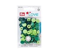 Prym Love Press Fasteners, Polyester, Green, 12,4 mm