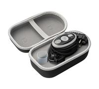 Prym Mini fer à repasser à vapeur noir avec plateau en silicone et étui de rangement | 400 W, température réglable (110-240 V) | Idéal pour la couture, le patchwork et les voyages