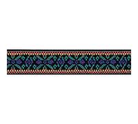 Prym Multi Lilac Flower Design Patterned Colour Elastic 25mm/1in (7mtr), Polyester Blend, 15 x 15 x 3 cm