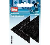 Prym, noir 925466 Motif décoratif Triangles, grand, 2 Stück