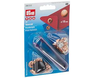 Prym Non-Sew Press Fasteners, Metal, Copper, 14 x 9.3 x 2.5 cm