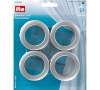 Prym Oeillet, Plastic, Argent, Taille 25 mm, Set de 80 Pièces