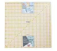Prym - omnigrid - Règle universelle, 31,5x31,5 cm -coloris transparent et jaune - 100% plastique